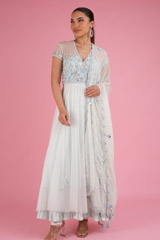Blue Cap Sleeve Anarkali4590 video